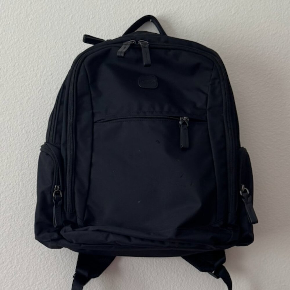 Bric’s Black Nylon & Leather Backpack – Travel/Work Bag